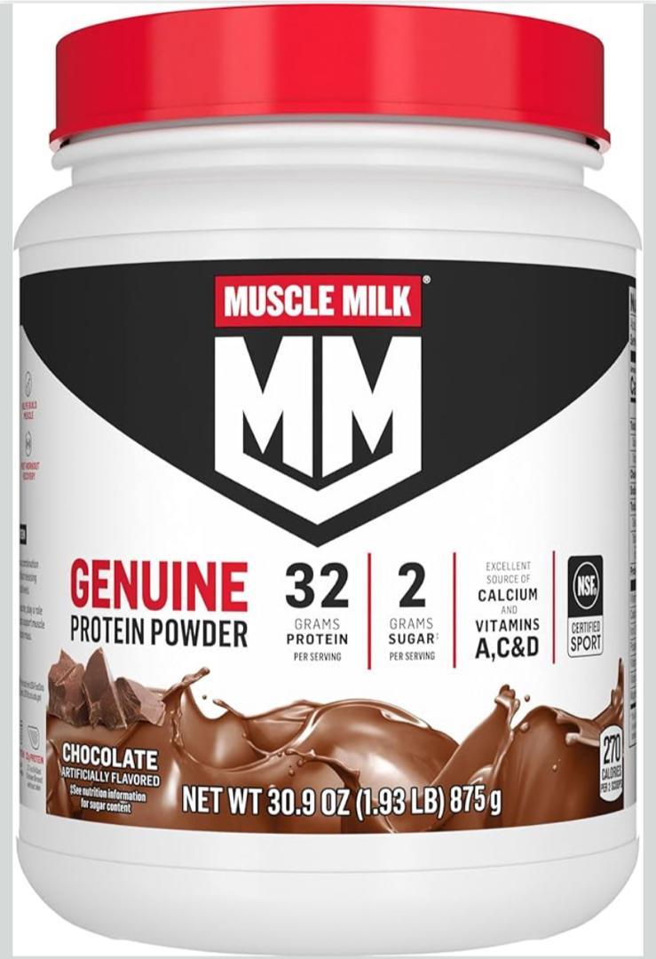 Muscle Milk Proteína en polvo auténtica, chocolate