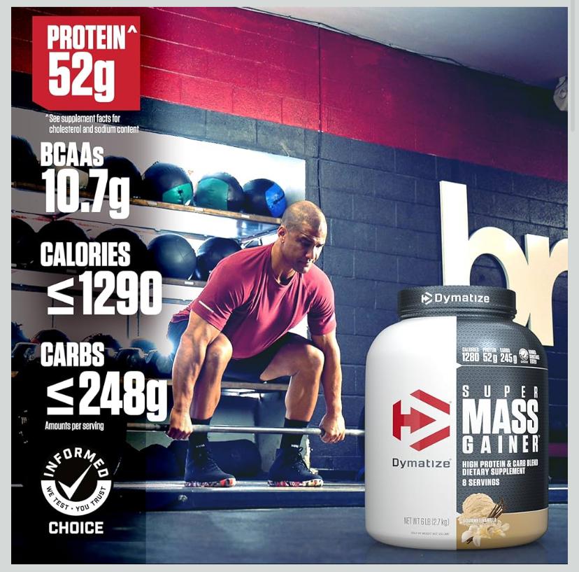 Dymatize Super Mass Gainer Polvo de Proteína,