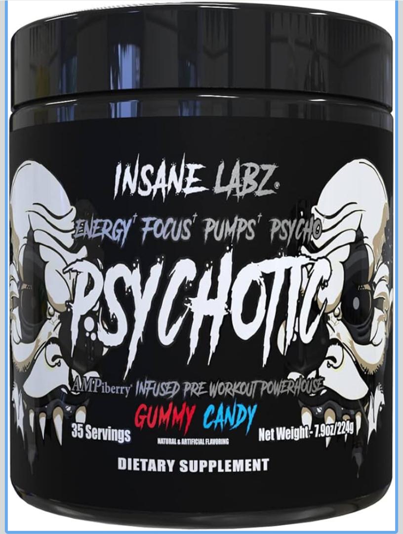 Insane Labz Psychotic Black Edition Polvo Pre-Entreno