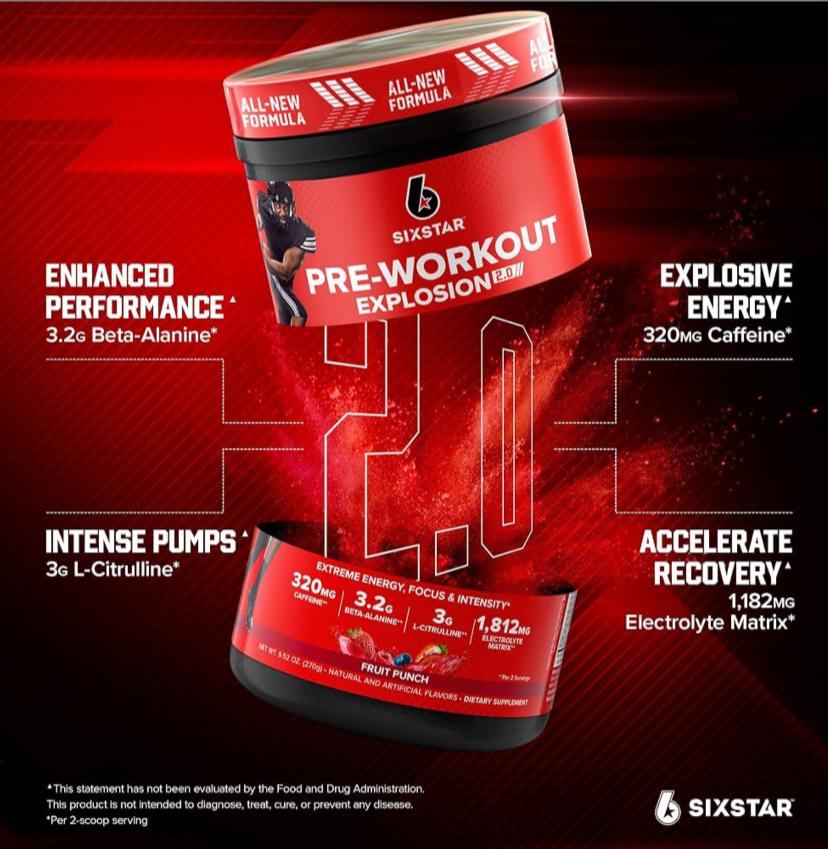 Six Star Polvo de preentrenamiento