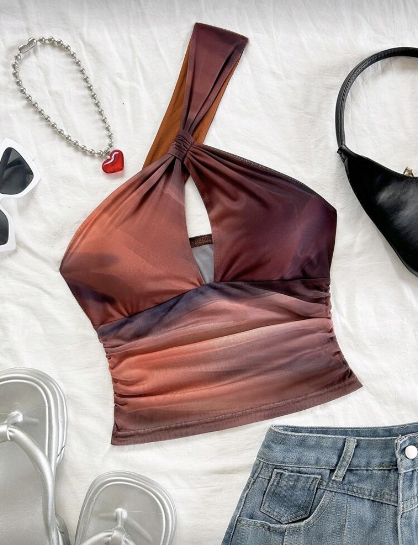 Top estampado moderno