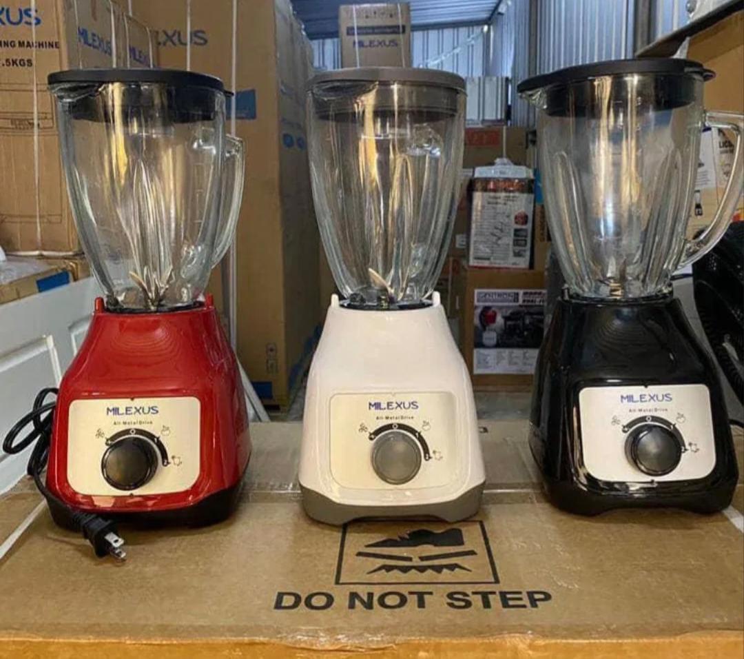 Batidora de color blanco Milexus (vaso de cristal)