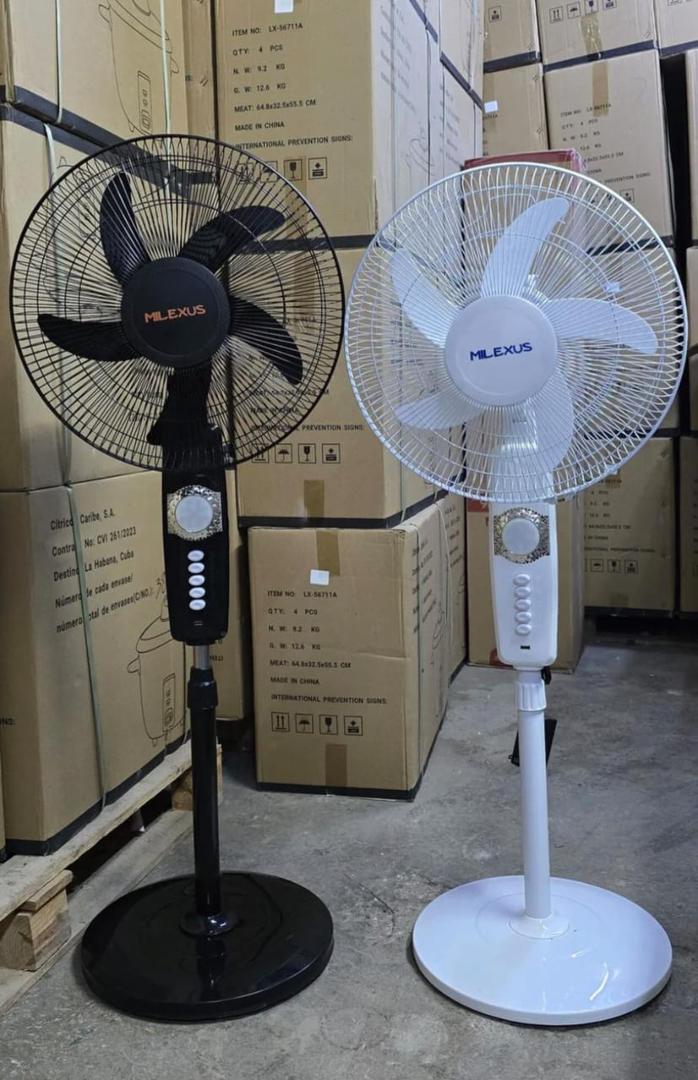Ventilador blanco recargable Milexus