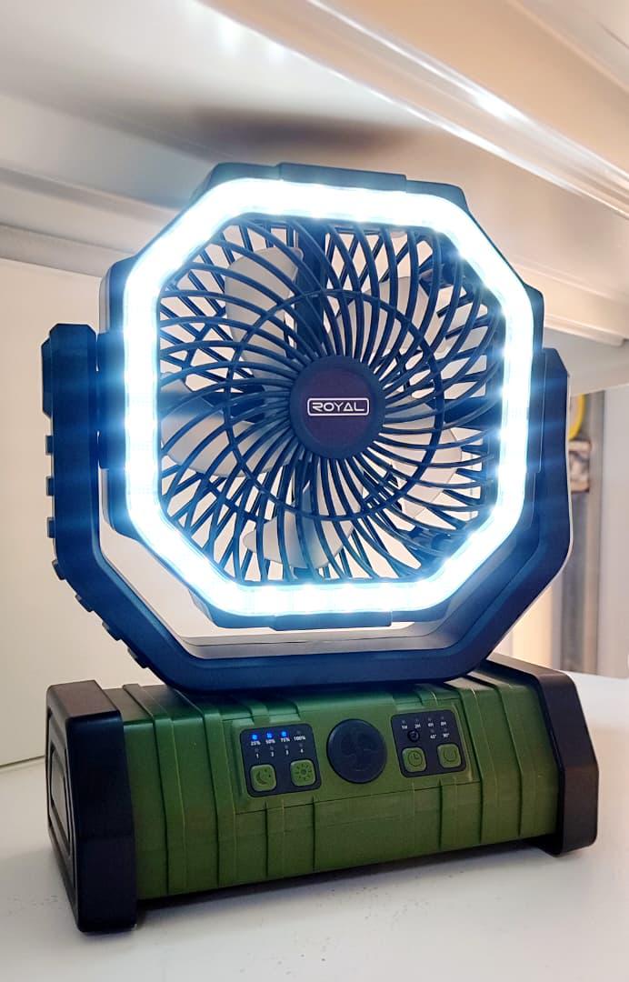 Ventilador de camping Color Verde🟢